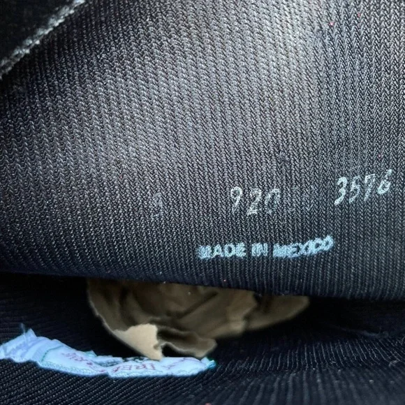 OAK TREE FARMS Red fringe western cowboy boots. Size 5. - Picture 5 of 7